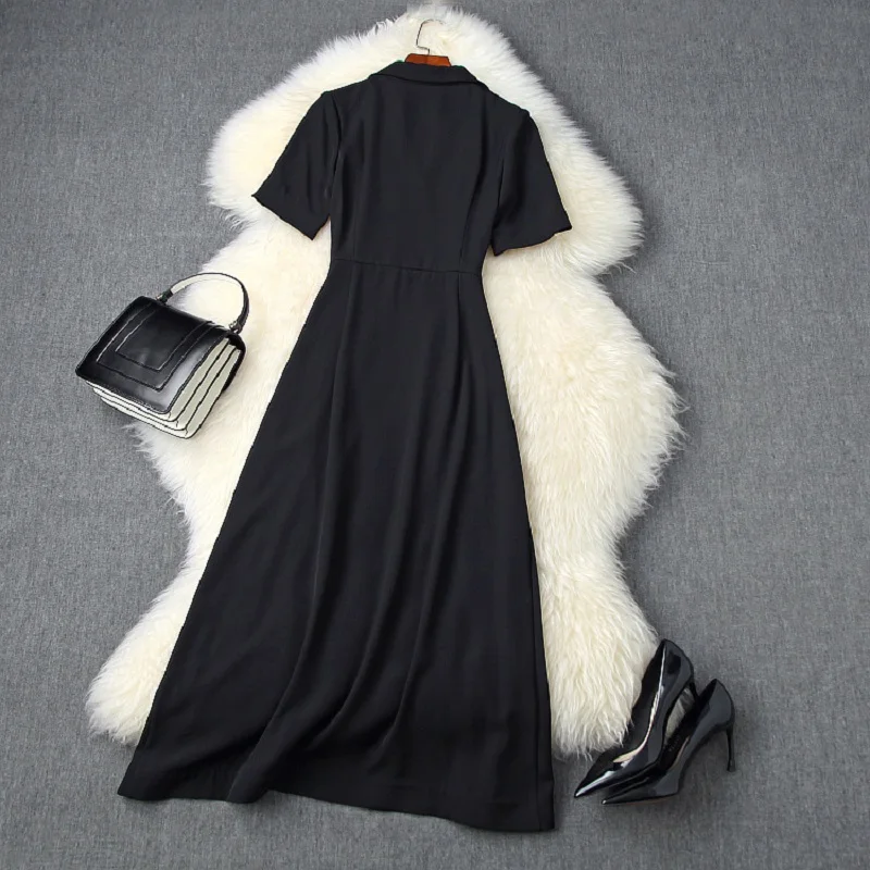 quality 2021 new superior summer grace Short sleeve dress with suit collar Casual Women Office work split Dress party dresses
quality 2021 new superior summer grace Short sleeve dress with suit collar Casual Women Office work split Dress party dresses