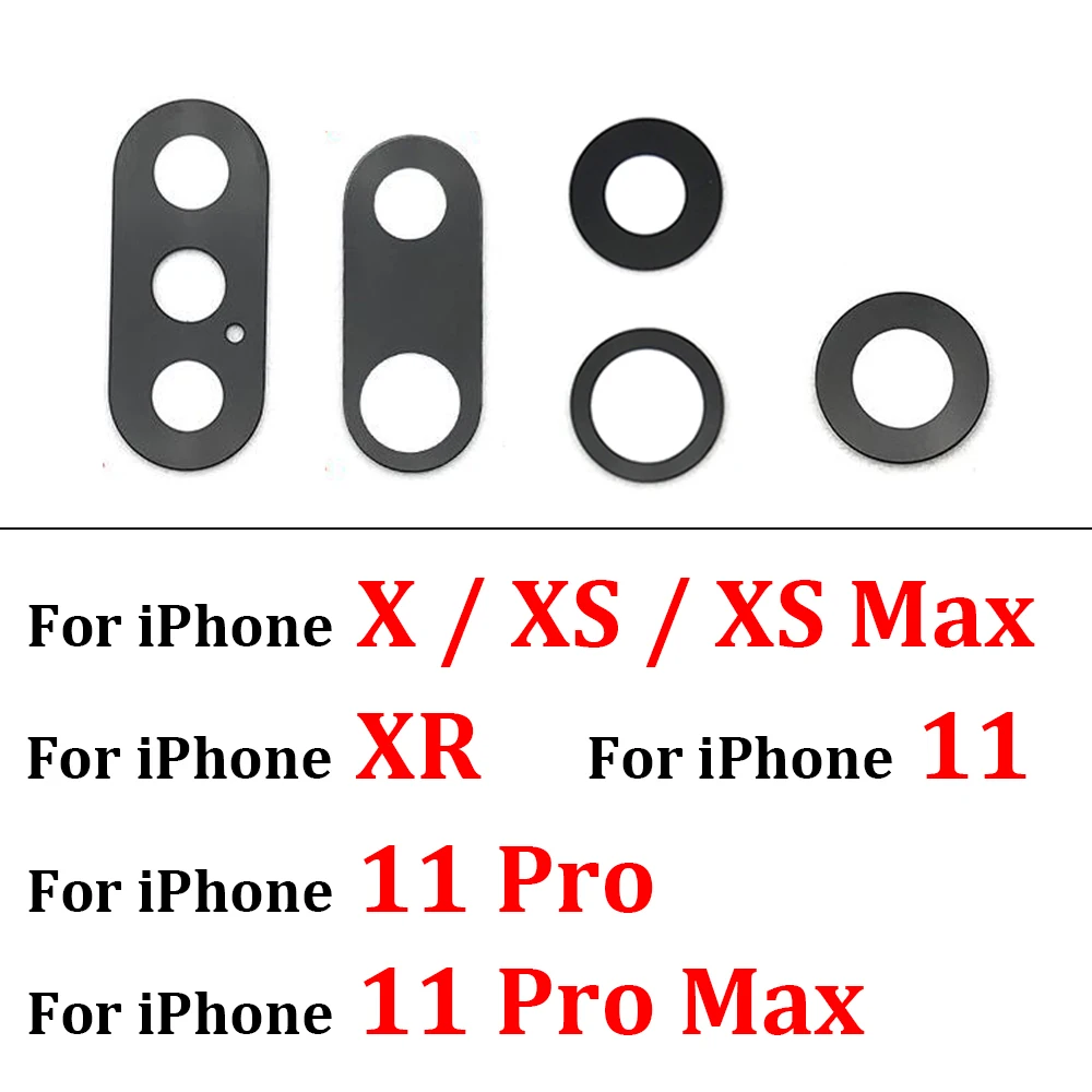 Оригинальный новый для iPhone X XR XS Max 11 12 Pro Mini 6 6S 7 8 Plus задняя камера стеклянный