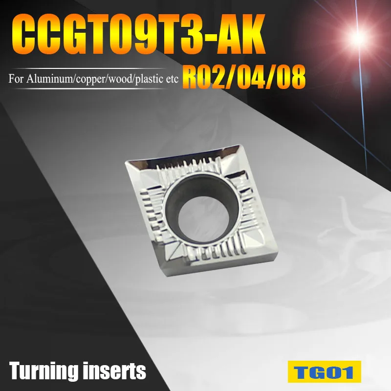 CCGT09T304 lathe turning tools VCGT09T308 carbide inserts CCGT09T302-AK CNC tools boring cutter for aluminum/copper/wood working 
CCGT09T304 lathe turning tools VCGT09T308 carbide inserts CCGT09T302-AK CNC tools boring cutter for aluminum/copper/wood working