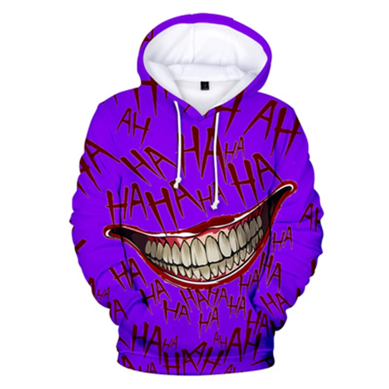 Creative Funny 3D print Clown Hooded Anime kids Hoodie Fashion blue Sweatshirt HAHA Joker Hoodies Men/Women Hip Hop Clothing
Creative Funny 3D print Clown Hooded Anime kids Hoodie Fashion blue Sweatshirt HAHA Joker Hoodies Men/Women Hip Hop Clothing