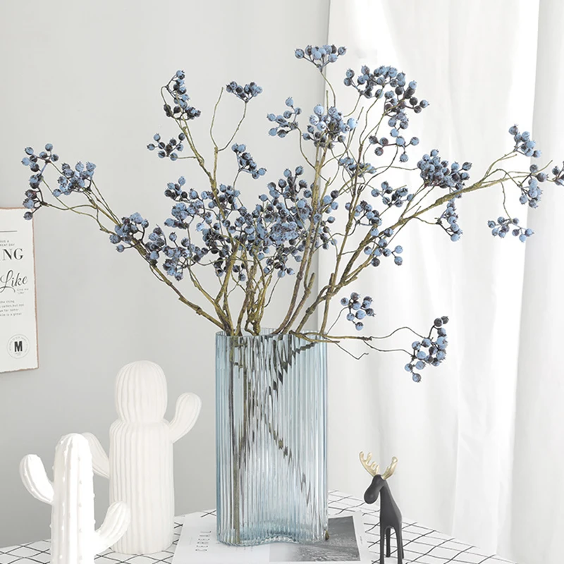 1 Branch Artificial Blueberry Cranberry Flowers Foam Fruit Branch Berry DIY Wedding Holiday Party Accessories Home Table Decor
1 Branch Artificial Blueberry Cranberry Flowers Foam Fruit Branch Berry DIY Wedding Holiday Party Accessories Home Table Decor