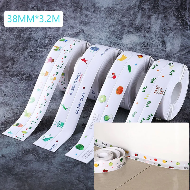 Kitchen joint sealing strip waterproof strip bathroom toilet slot corner tape
Kitchen joint sealing strip waterproof strip bathroom toilet slot corner tape