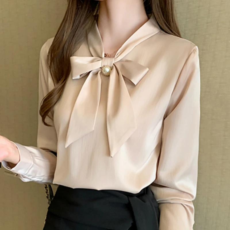 Fashion Woman Blouses 2021 Bow Collar Chiffon Blouse Shirt Ladies Tops Womens Tops And Blouses Long Sleeve Blouse Women C638
Fashion Woman Blouses 2021 Bow Collar Chiffon Blouse Shirt Ladies Tops Womens Tops And Blouses Long Sleeve Blouse Women C638
