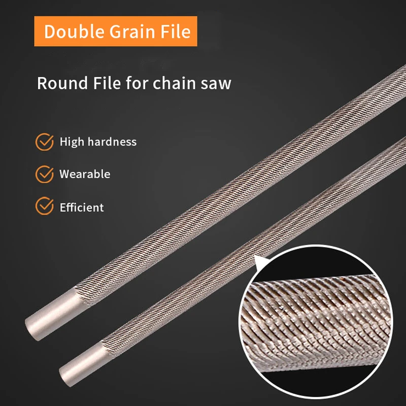 Chain Saw Grinding Round File 4.8/5.5 T12High Carbon Steel Durable Anti-rust Wearable TPR Handle Chain Sharpening Efficient File
Chain Saw Grinding Round File 4.8/5.5 T12High Carbon Steel Durable Anti-rust Wearable TPR Handle Chain Sharpening Efficient File