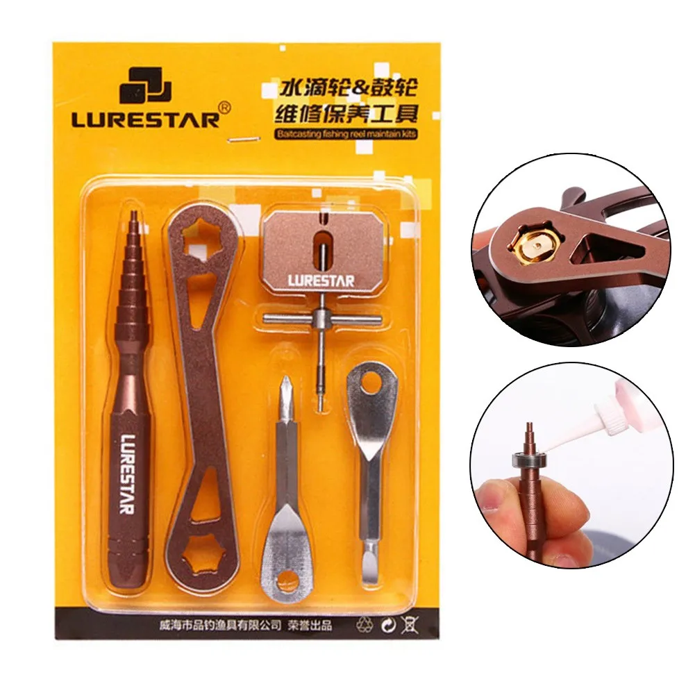 Baitcasting Fishing Reel Spool Puller Remover Repair Kits Combo Maintenance Tool Wrench Bearing Inspection Cleaning Stick Tackle
Baitcasting Fishing Reel Spool Puller Remover Repair Kits Combo Maintenance Tool Wrench Bearing Inspection Cleaning Stick Tackle
