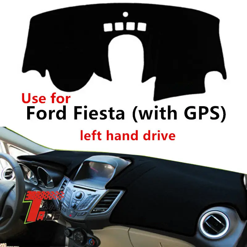 Taijs Крышка для приборной панели автомобиля с левым рулем Ford Fiesta (с GPS) dacron 3 цвета