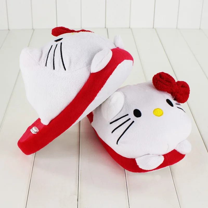 Тапочки hellokitty зимняя женская обувь домашняя теплая для взрослых Плюшевые