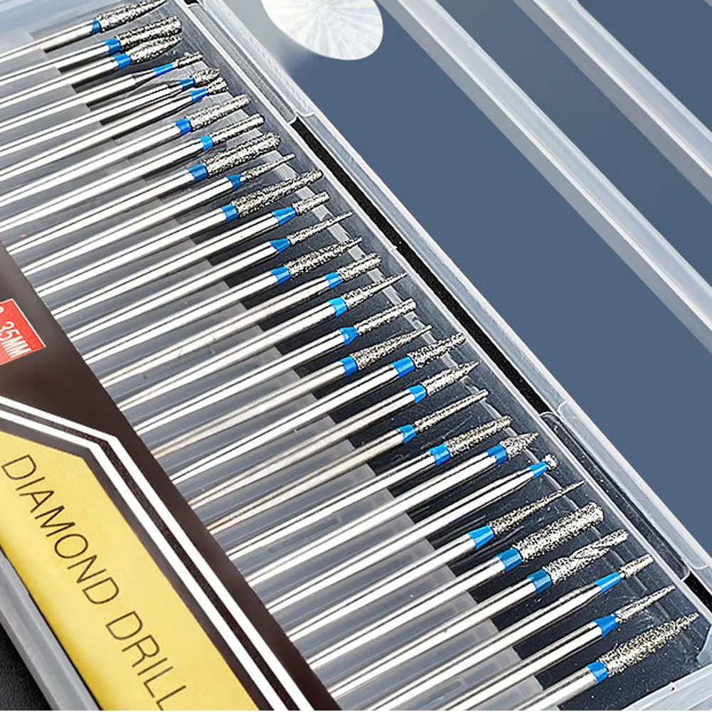 30pcs 3/32 '' Fit for Art Nail Cuticle Manicure Pedicure Tools High Hardness Diamond For Metal Polishing Diamond Nail Tips Set
30pcs 3/32 '' Fit for Art Nail Cuticle Manicure Pedicure Tools High Hardness Diamond For Metal Polishing Diamond Nail Tips Set