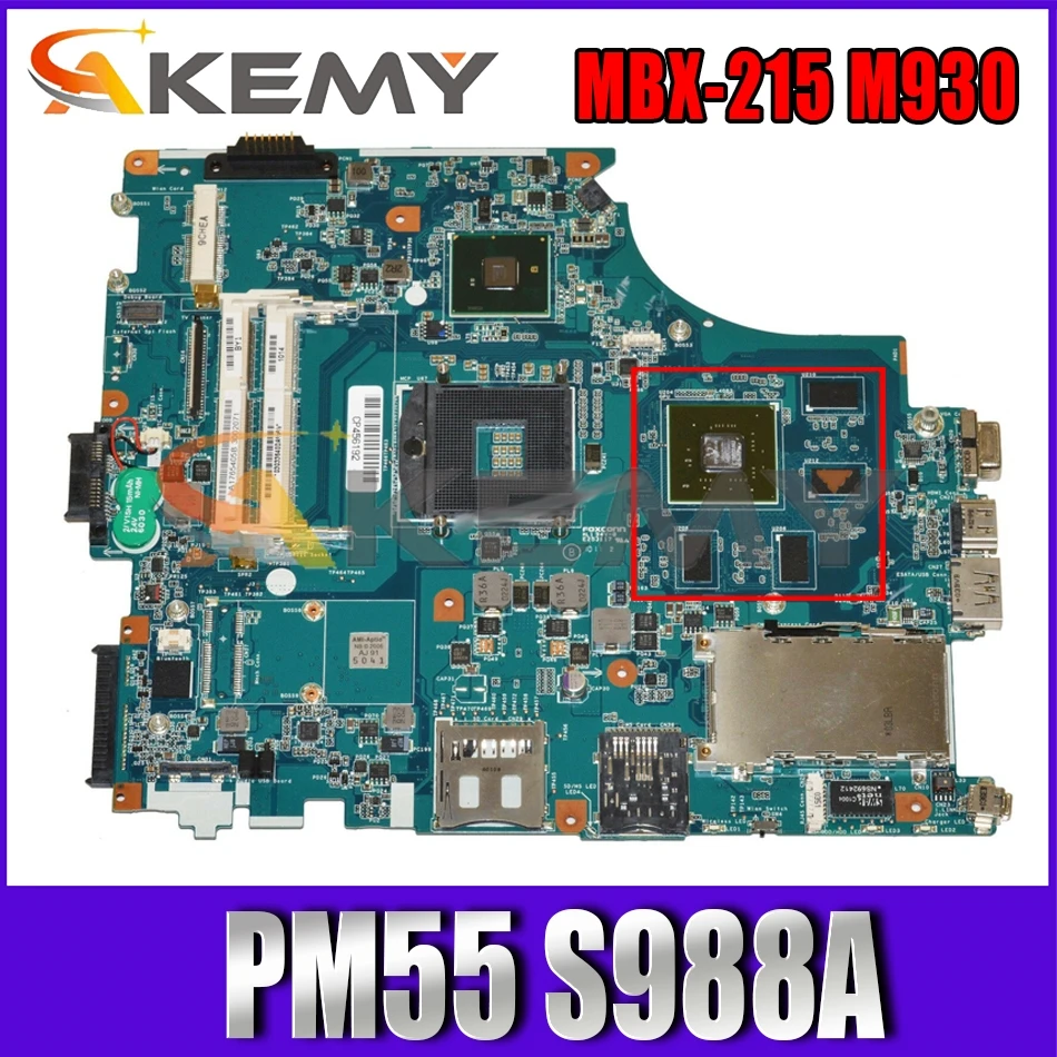 AKEMY A1765405A MBX-215 M930 1P-009BJ00-8012 Laptop Motherboard for Sony VPCF PCG-81114L VPCF1 Main board PM55 S988A
AKEMY A1765405A MBX-215 M930 1P-009BJ00-8012 Laptop Motherboard for Sony VPCF PCG-81114L VPCF1 Main board PM55 S988A