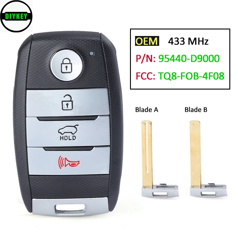 DIYKEY OEM 95440-D9000 для KIA Sportage 2016 2017 2018 2019 бесключевой доступ к умному дистанционному ключу 433,92 МГц
DIYKEY OEM 95440-D9000 для KIA Sportage 2016 2017 2018 2019 бесключевой доступ к умному дистанционному ключу 433,92 МГц