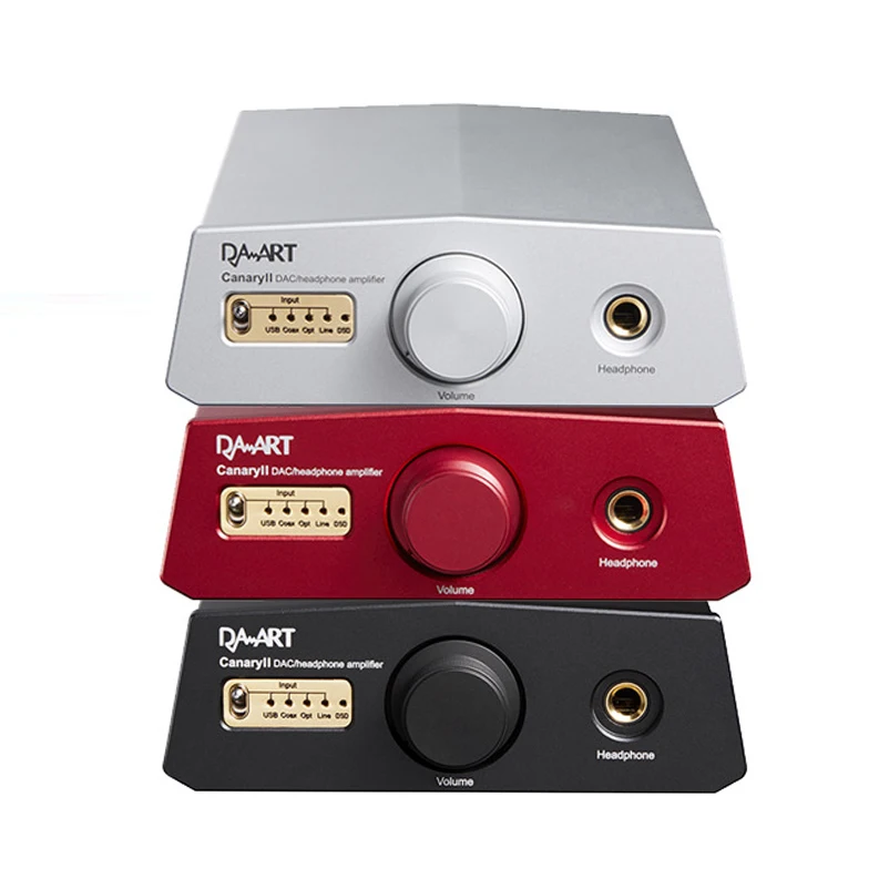 DAART Yulong Canary II DAC/Headphone Amplifier ESS9038Q2M DSD512 PCM768KHz USB/Coaxial/Optical/ Line input | Электроника