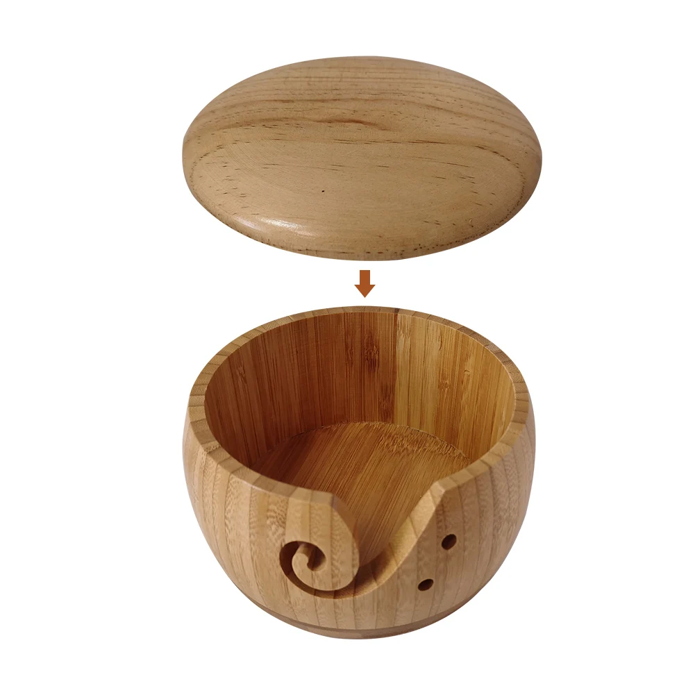 Gift Lightweight Organizer With Lid Knitting Crocheting Wooden Round Portable Home Handmade Vintage Craft Wool Storage Yarn Bowl
Gift Lightweight Organizer With Lid Knitting Crocheting Wooden Round Portable Home Handmade Vintage Craft Wool Storage Yarn Bowl