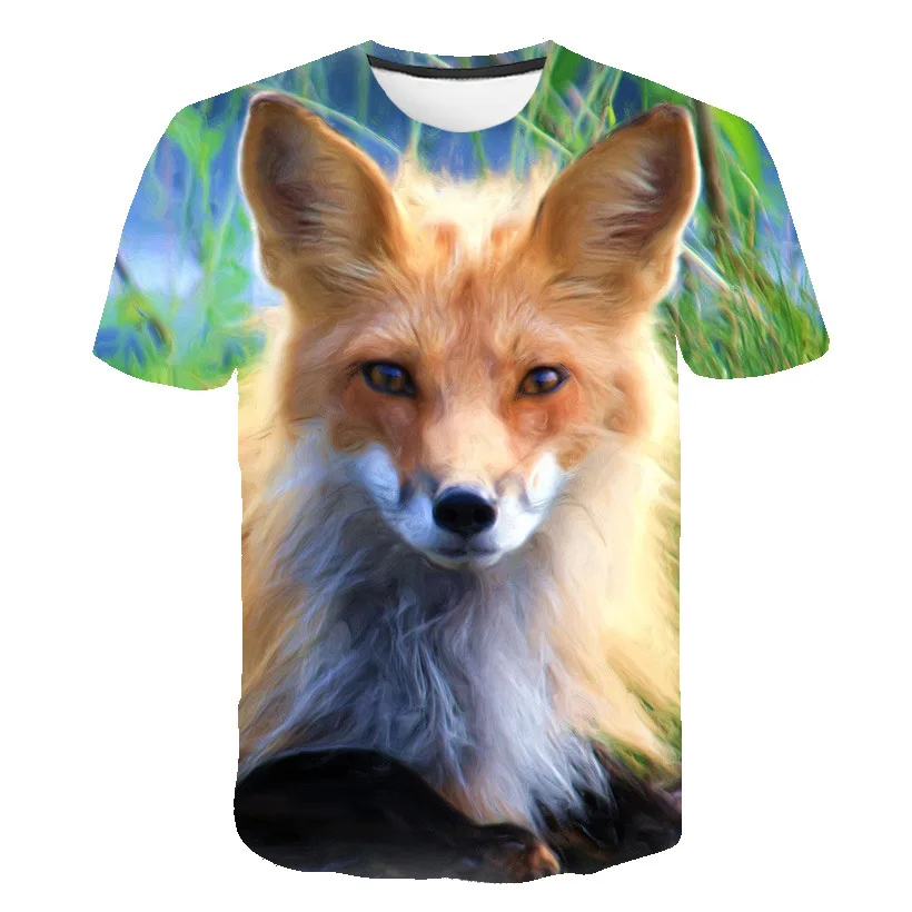 Summer Animal Fox T-shirt Cute O-neck Man T Shirt Short Sleeve Men's Women's Spring Fashion Short Sleeve Oversized T-shirt Top
Summer Animal Fox T-shirt Cute O-neck Man T Shirt Short Sleeve Men's Women's Spring Fashion Short Sleeve Oversized T-shirt Top