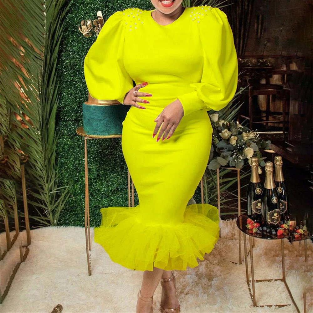 Elegant Dinner Dresses For Women Beading Puff Sleeve Mermaid Gowns 2022 New African Fashion Outfits Wedding Party Long Dress
Elegant Dinner Dresses For Women Beading Puff Sleeve Mermaid Gowns 2022 New African Fashion Outfits Wedding Party Long Dress