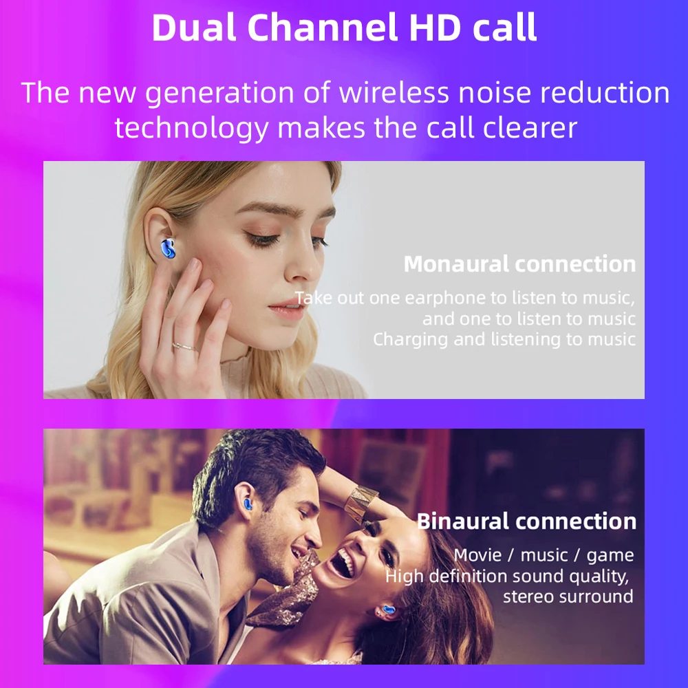 Wireless Earbuds LED Power Display Bluetooth 5.1 Headphone HIFI Sound Quality TWS Headset Dual Channel HD Call Noise Reduction
Wireless Earbuds LED Power Display Bluetooth 5.1 Headphone HIFI Sound Quality TWS Headset Dual Channel HD Call Noise Reduction