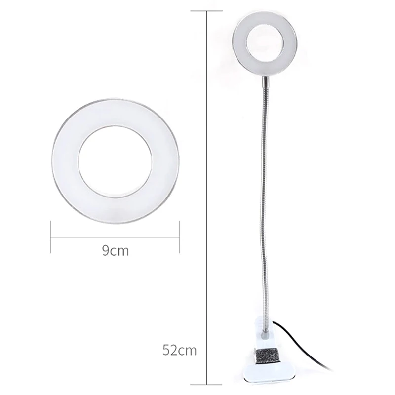 Microblading Tattoo 8X Magnifier Lamp Nail Art USB Cold Light Led Non-slip Equipment Clamp Glass Table Lamp for Beauty Salon
Microblading Tattoo 8X Magnifier Lamp Nail Art USB Cold Light Led Non-slip Equipment Clamp Glass Table Lamp for Beauty Salon