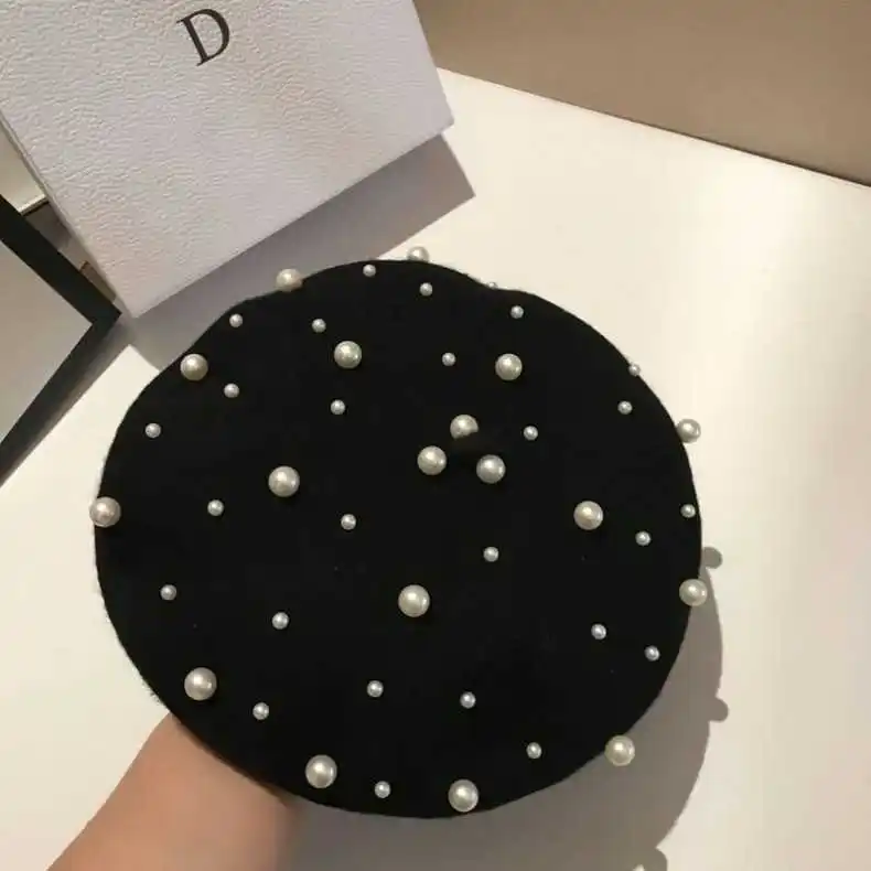 Береты с жемчугом, шапка для женщин, женские кашемировые зимние Ретро французские зимние однотонные береты, плоская модная шапка для девуше...
Береты с жемчугом, шапка для женщин, женские кашемировые зимние Ретро французские зимние однотонные береты, плоская модная шапка для девуше...