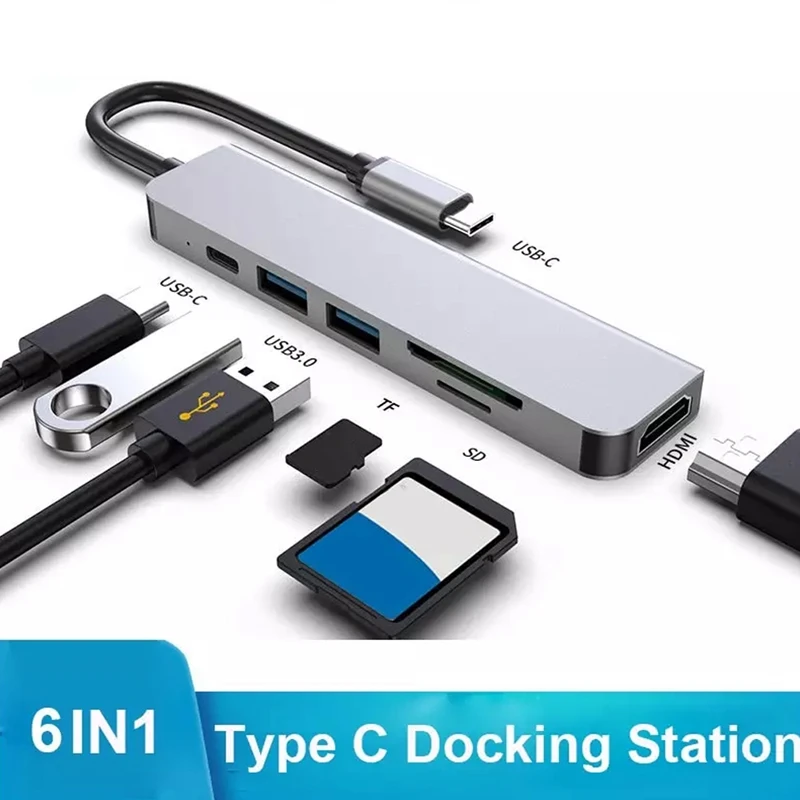 USB 3.1 Type-C to HDMI Hub 4K Thunderbolt 3 USB C Hub with TF SD Reader Slot PD for Pro for Huawei Matebook
USB 3.1 Type-C to HDMI Hub 4K Thunderbolt 3 USB C Hub with TF SD Reader Slot PD for Pro for Huawei Matebook