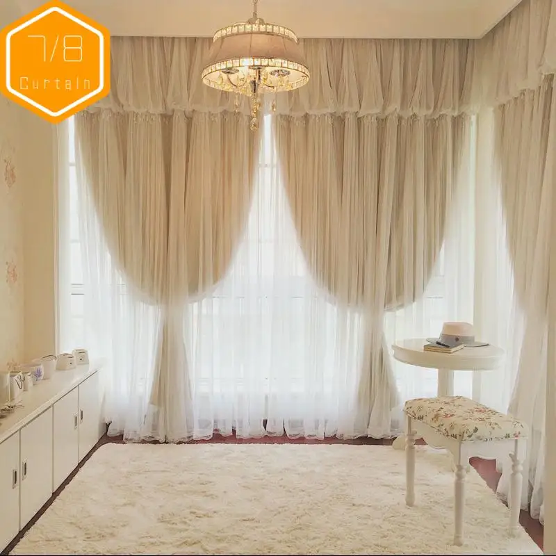 Korean Style Simple Princess Curtain Bedroom Living Room Balcony Curtain Floor-to-ceiling Window Screen Double Shading
Korean Style Simple Princess Curtain Bedroom Living Room Balcony Curtain Floor-to-ceiling Window Screen Double Shading
