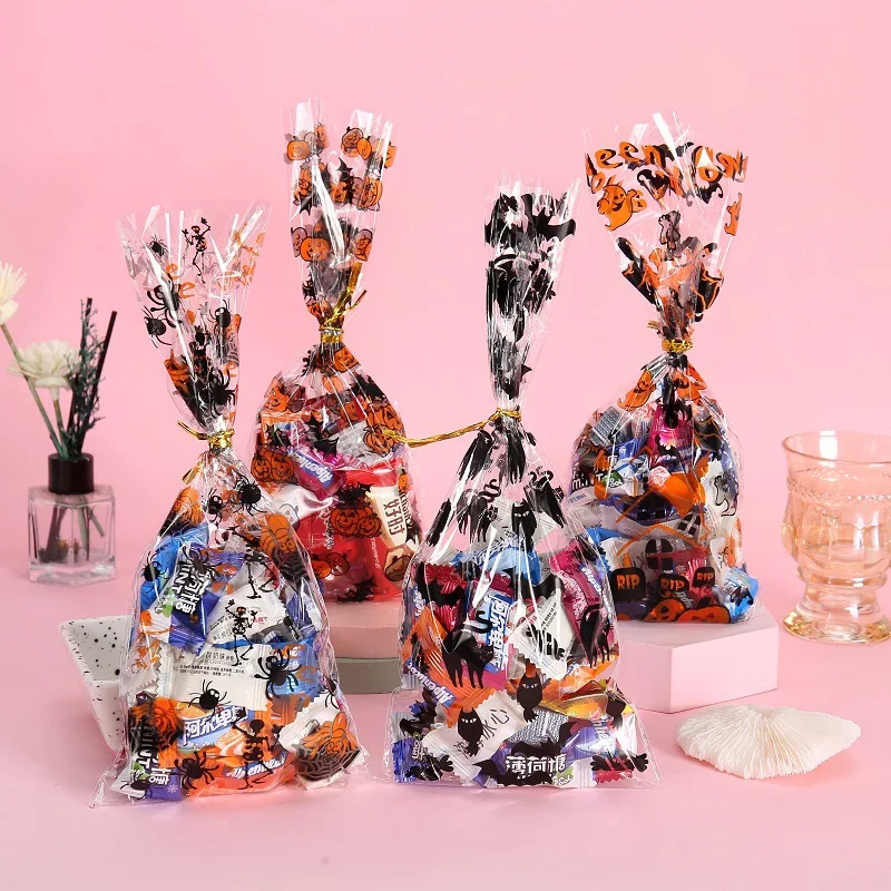 50/100pcs Happy Halloween Candy Bag Kids Faovr Gift Cookie Bags Biscuits Snack Plastic Bags Halloween Party Decoration Supplies 
50/100pcs Happy Halloween Candy Bag Kids Faovr Gift Cookie Bags Biscuits Snack Plastic Bags Halloween Party Decoration Supplies