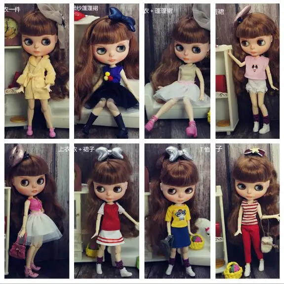 5pcs/set Cute Outfit Tops Vest Trousers Skirt Blyth Clothes Dress For Doll Accessories Play House Party Dressing Toys Gift
5pcs/set Cute Outfit Tops Vest Trousers Skirt Blyth Clothes Dress For Doll Accessories Play House Party Dressing Toys Gift