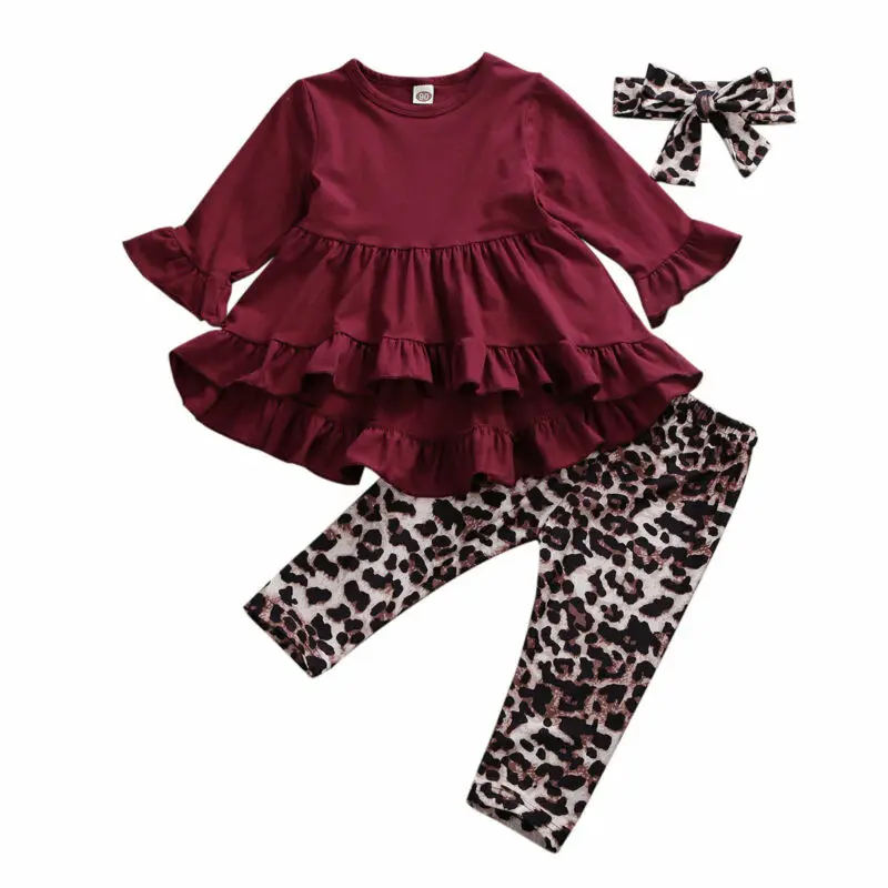 Pudcoco Baby Girls Clothes 2019 New Autumn Ruffles Wine Red T-shirt Tops + Leopard Pants Set Toddler 2pcs Tracksuit
Pudcoco Baby Girls Clothes 2019 New Autumn Ruffles Wine Red T-shirt Tops + Leopard Pants Set Toddler 2pcs Tracksuit