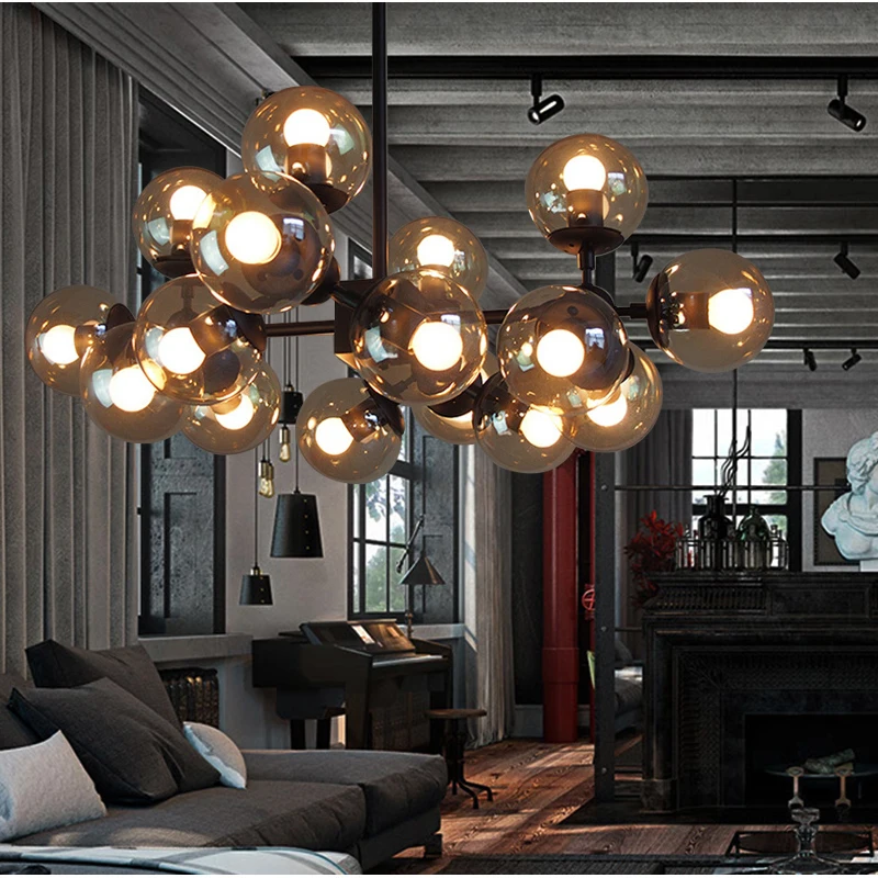 Vintage Led Pendant Lamp Dining Room Furniture Industrial Loft Iron Modern Droplight Glass Round Ball Classic Luminaria Lights
Vintage Led Pendant Lamp Dining Room Furniture Industrial Loft Iron Modern Droplight Glass Round Ball Classic Luminaria Lights