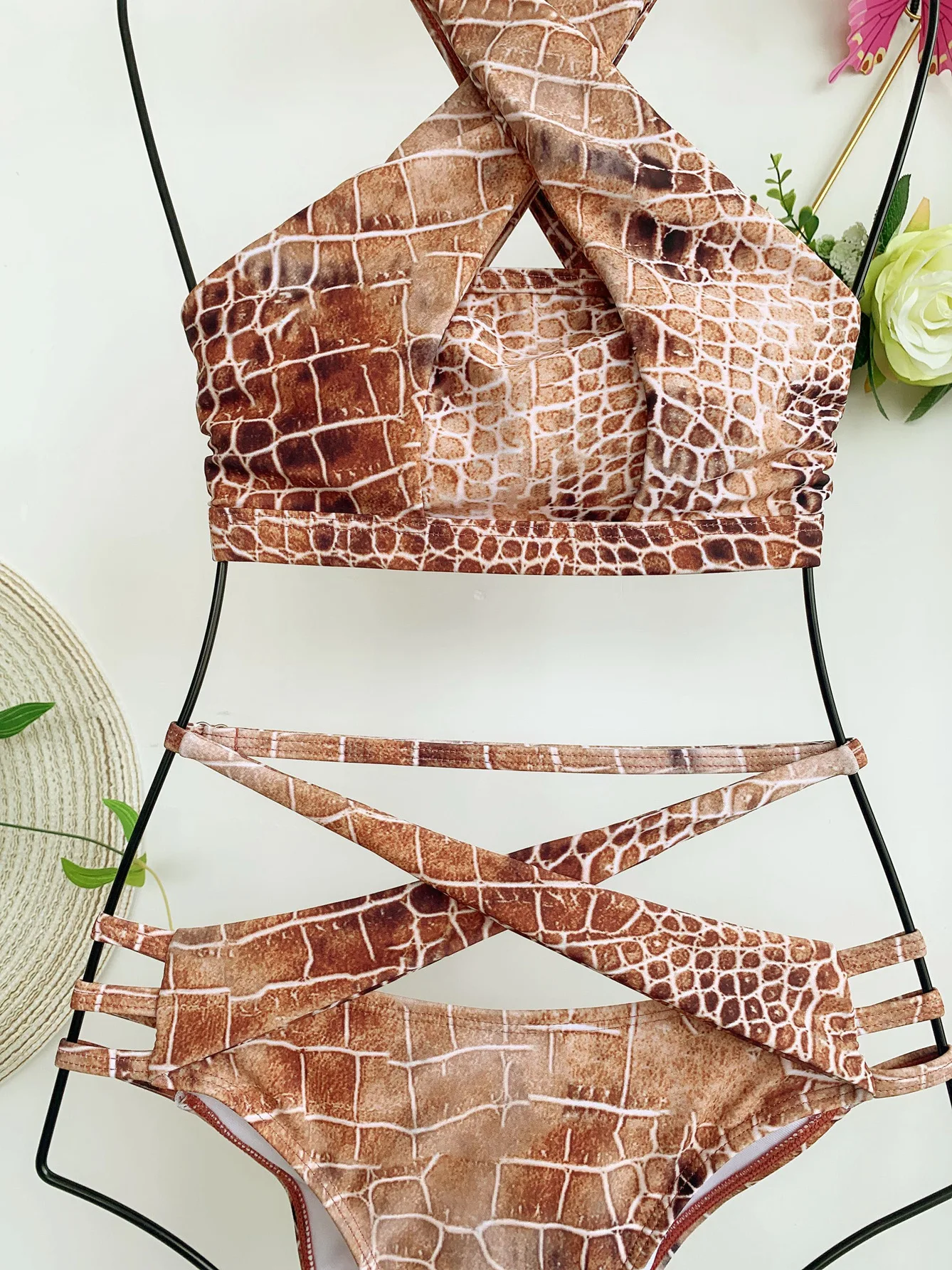 Imayio Sexy Leopard bikini set crossed bathing suit bandage high waisted swimsuit
Imayio Sexy Leopard bikini set crossed bathing suit bandage high waisted swimsuit
