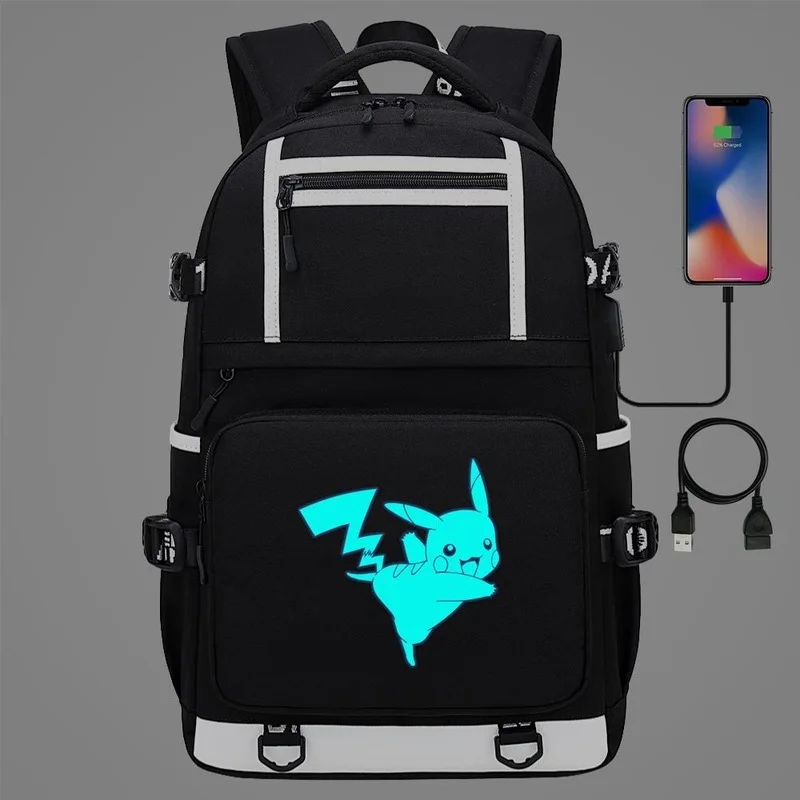 Pokemon Pikachu BAG Blue Luminous Backpack Fashion USB Young Students Male Female Students Backpack Leisure Travel Bags
Pokemon Pikachu BAG Blue Luminous Backpack Fashion USB Young Students Male Female Students Backpack Leisure Travel Bags
