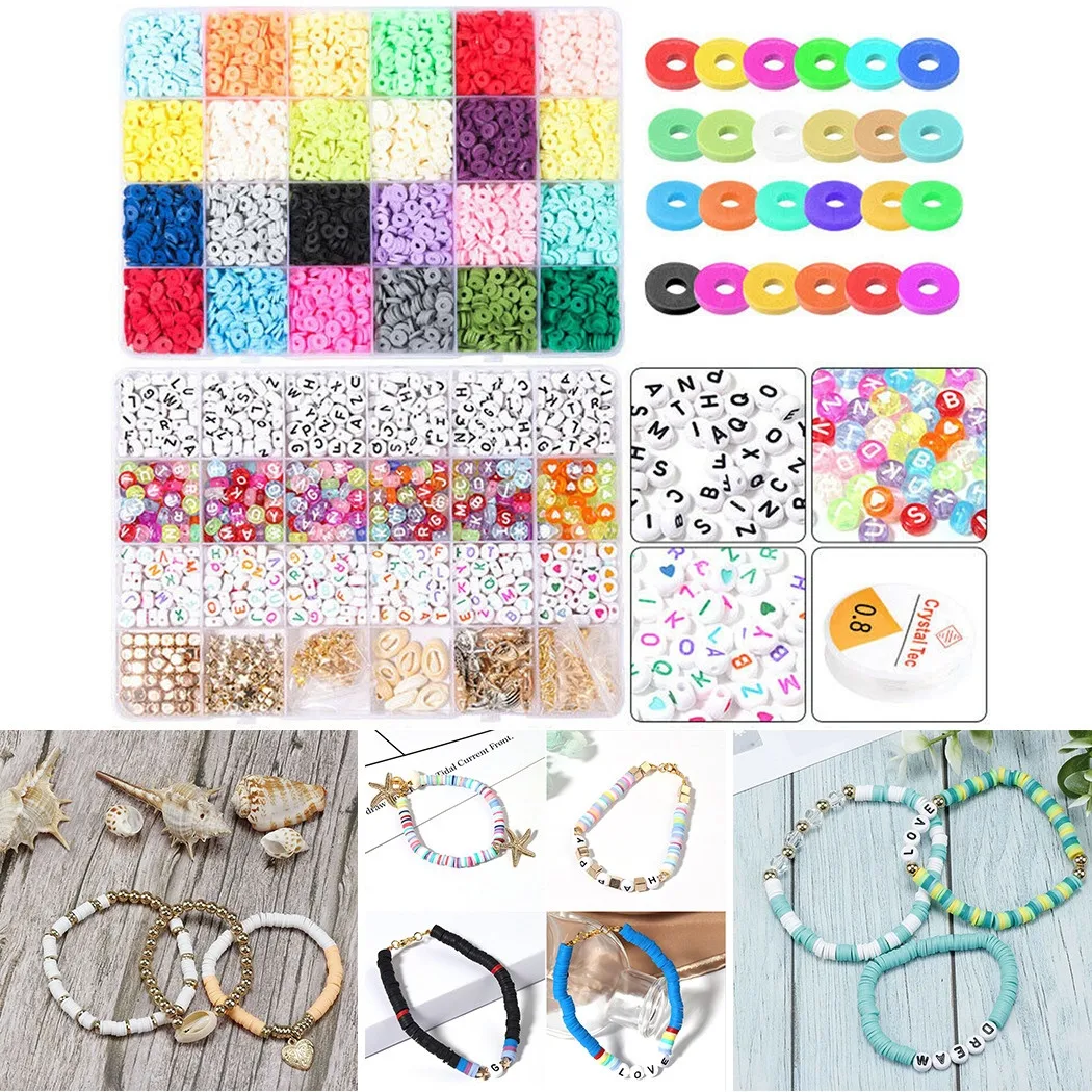 1 Set Polymer Clay Beads Spacer For DIY Bracelets Jewelry Making Finding Needle Sewing Accessories For DIY Bracelets Jewel
1 Set Polymer Clay Beads Spacer For DIY Bracelets Jewelry Making Finding Needle Sewing Accessories For DIY Bracelets Jewel
