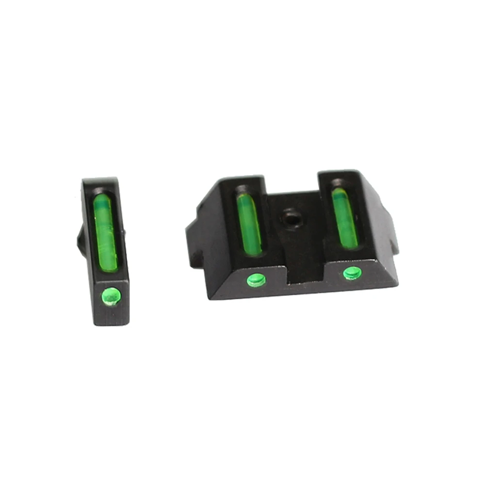 Handgun Tactical Front Rear Fiber Optic Combat Sight fit Glock standard models pistols
Handgun Tactical Front Rear Fiber Optic Combat Sight fit Glock standard models pistols