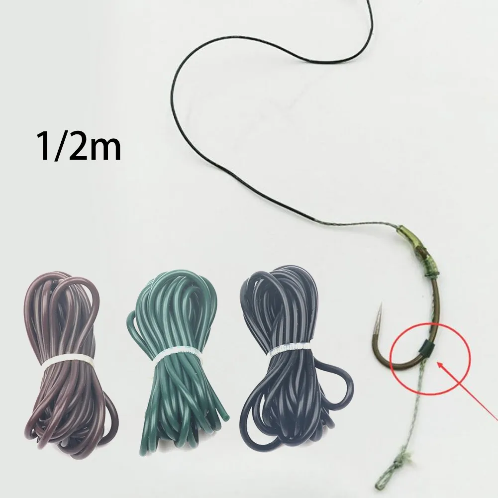 

Available in 3 colours 1/2m Tungsten Rig Tubing Carp Fishing Tackle Silicone Anti Tangle Rigs Tube Rope Fish Equipment