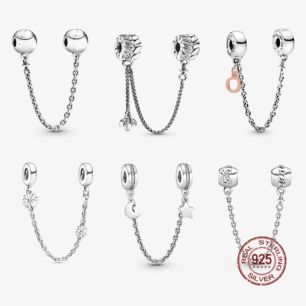 NEW HOT Sale 925 Sterling Silver Fashion Safety Chain Charm Fit Pandora Original Silver Bracelet For Women DIY Jewelry Gift
NEW HOT Sale 925 Sterling Silver Fashion Safety Chain Charm Fit Pandora Original Silver Bracelet For Women DIY Jewelry Gift