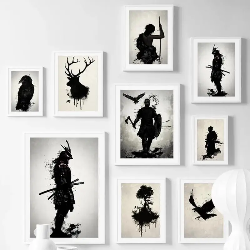 Japanese Anime Canvas Painting Black Shadow Samurai Katana Ukiyoe Poster and Print Wall Art Picture Living Room Decor Home Decor
Japanese Anime Canvas Painting Black Shadow Samurai Katana Ukiyoe Poster and Print Wall Art Picture Living Room Decor Home Decor