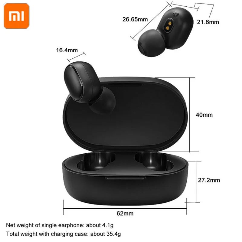 Newest Original Xiaomi Redmi AirDots 2 S TWS Headset Wireless Bluetooth Mic Handsfree Earbuds AI Control Noise Reduction | Электроника
