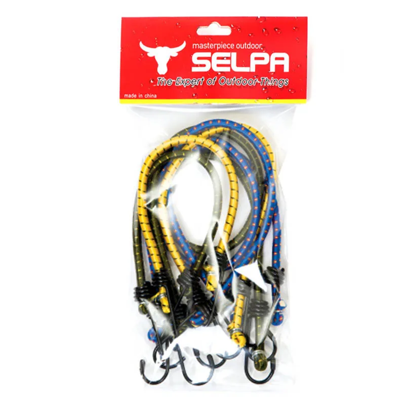 60cm Double Hook Outdoor Tent Crude High Elastic Rope Stretch Strap Luggage Bungee Cords Hooks lightweight Clothes Rope Random
60cm Double Hook Outdoor Tent Crude High Elastic Rope Stretch Strap Luggage Bungee Cords Hooks lightweight Clothes Rope Random