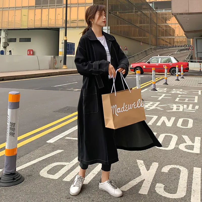 Casual Custom Grey Long Windbreaker Women 2020 Spring And Autumn Single Breasted Lapel Overcoat Female Oversize Trench Coats
Casual Custom Grey Long Windbreaker Women 2020 Spring And Autumn Single Breasted Lapel Overcoat Female Oversize Trench Coats