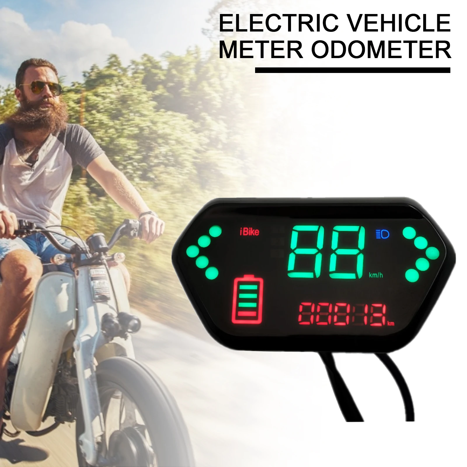 New Style EVfitting Simple Electric Bicycle LCD Display 48v60v72v Universal With Speed Meter Battery Status Indicator Functions
New Style EVfitting Simple Electric Bicycle LCD Display 48v60v72v Universal With Speed Meter Battery Status Indicator Functions