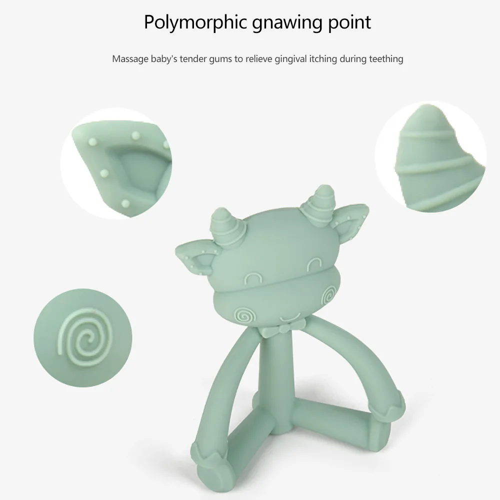 Baby Teething Toys Mother Baby Supplies Innovative Three-Dimensional Baby Teether Bite Molar Rod Food-Grade Silicone Molar Bar
Baby Teething Toys Mother Baby Supplies Innovative Three-Dimensional Baby Teether Bite Molar Rod Food-Grade Silicone Molar Bar
