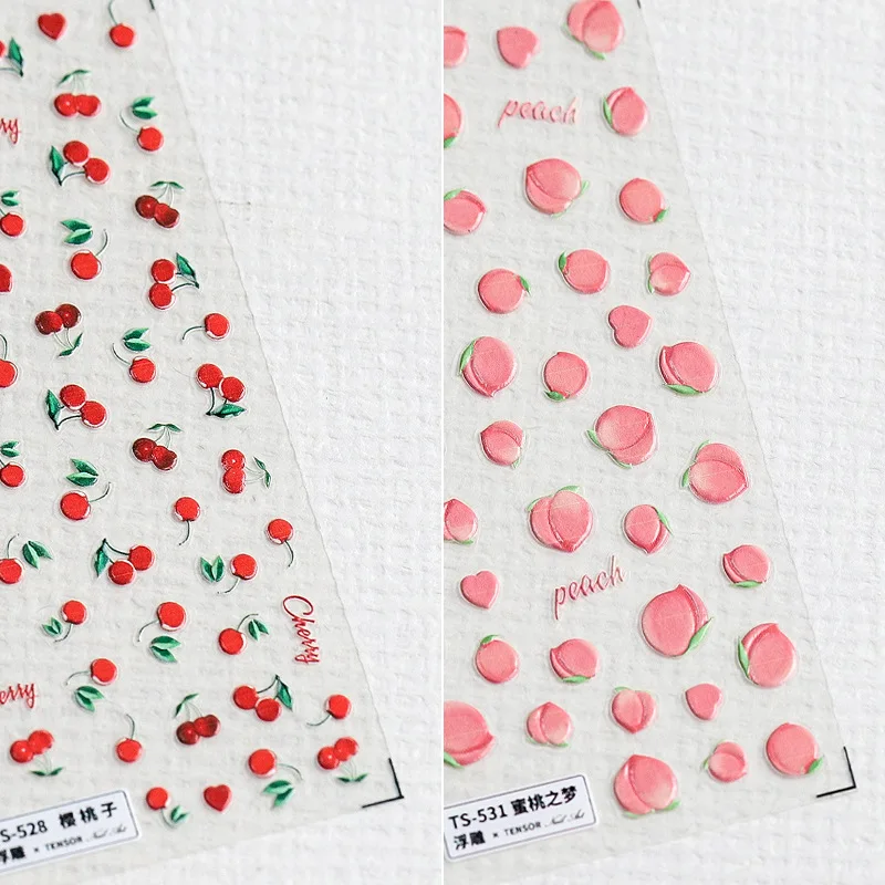 New craft Japanese 5D relief nail paste Pro frosting thin through nail stickers peach dream nail art decorations
New craft Japanese 5D relief nail paste Pro frosting thin through nail stickers peach dream nail art decorations