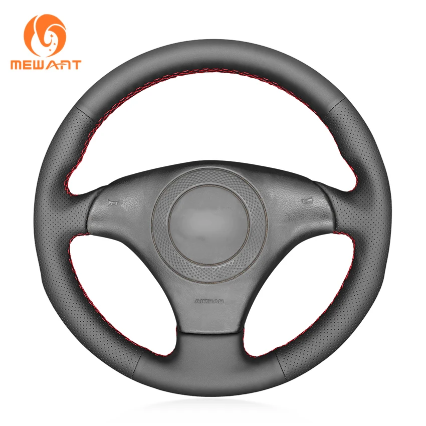 MEWANT Black Artificial Leather Steering Wheel Cover for Audi TT (8N) 1998-2001 A8 S8 (D2) 1998-2002 S4 (B5) 1997-2001 S6 (C5)
MEWANT Black Artificial Leather Steering Wheel Cover for Audi TT (8N) 1998-2001 A8 S8 (D2) 1998-2002 S4 (B5) 1997-2001 S6 (C5)