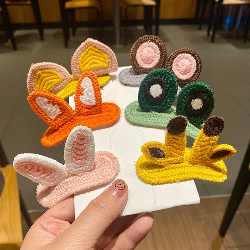 Korean Animal Knitting Hairpin Duckbilled Animal Ears Hair Clip Cartoon Sweet Barrette Hair Clip Hairgrips Hair Accessories
Korean Animal Knitting Hairpin Duckbilled Animal Ears Hair Clip Cartoon Sweet Barrette Hair Clip Hairgrips Hair Accessories