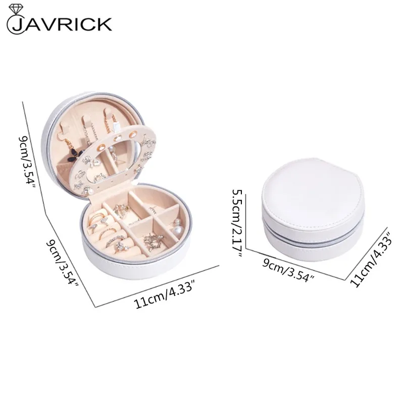 Protable Travel Leather Mini Round Bracelet Box Brooch Jewelry Storage Case Earrings Necklace Organizer Display
Protable Travel Leather Mini Round Bracelet Box Brooch Jewelry Storage Case Earrings Necklace Organizer Display