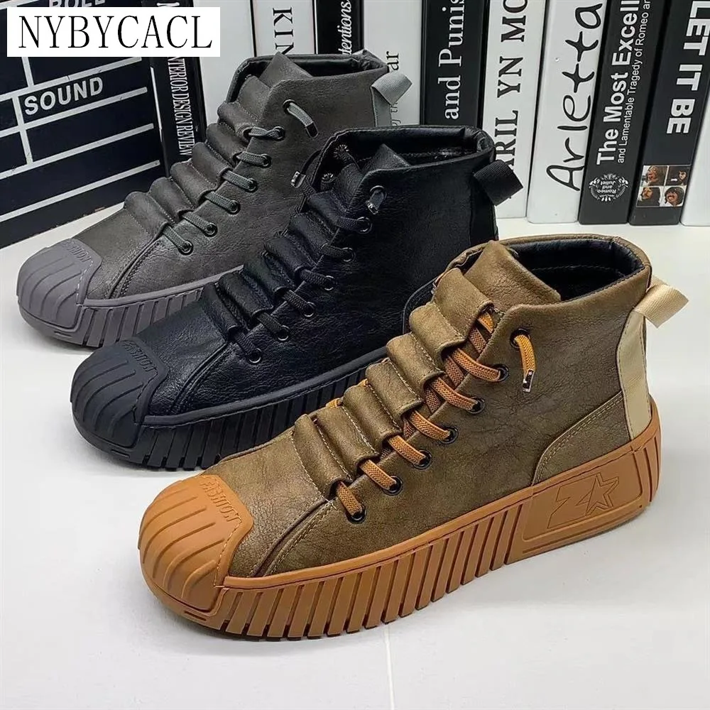 2021 Autumn and winter Men Martin Boots Increased Boots Lace Up Casual Shoes Board Shoes High Quality Outdoor Boot British Style
2021 Autumn and winter Men Martin Boots Increased Boots Lace Up Casual Shoes Board Shoes High Quality Outdoor Boot British Style