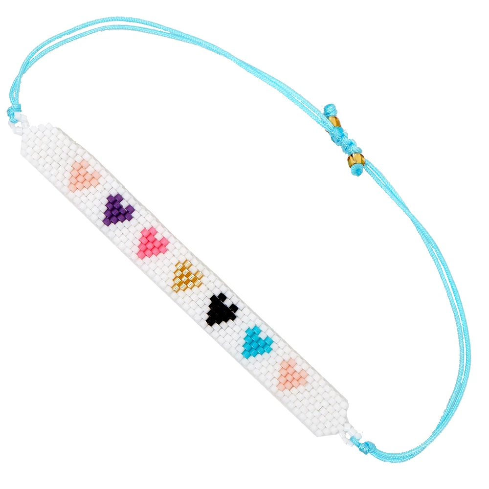 Rttooas White MIYUKI Bracelets Women Loom Beads Heart-shape Pattern Cuff Bracelet Fashion Simple Style Female Jewelry 2020
Rttooas White MIYUKI Bracelets Women Loom Beads Heart-shape Pattern Cuff Bracelet Fashion Simple Style Female Jewelry 2020
