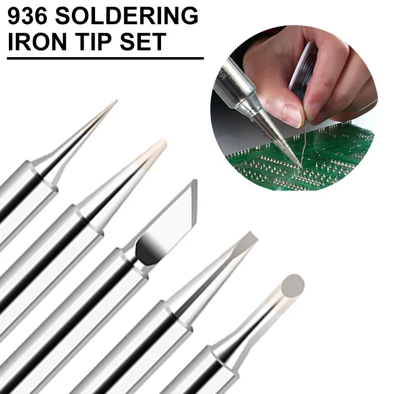 5pcs 900-T-I 900M Lead-free Solder Iron Tip For Soldering Station Solder Iron Welding Tip Head Top Sting BGA Soldering Tools
5pcs 900-T-I 900M Lead-free Solder Iron Tip For Soldering Station Solder Iron Welding Tip Head Top Sting BGA Soldering Tools