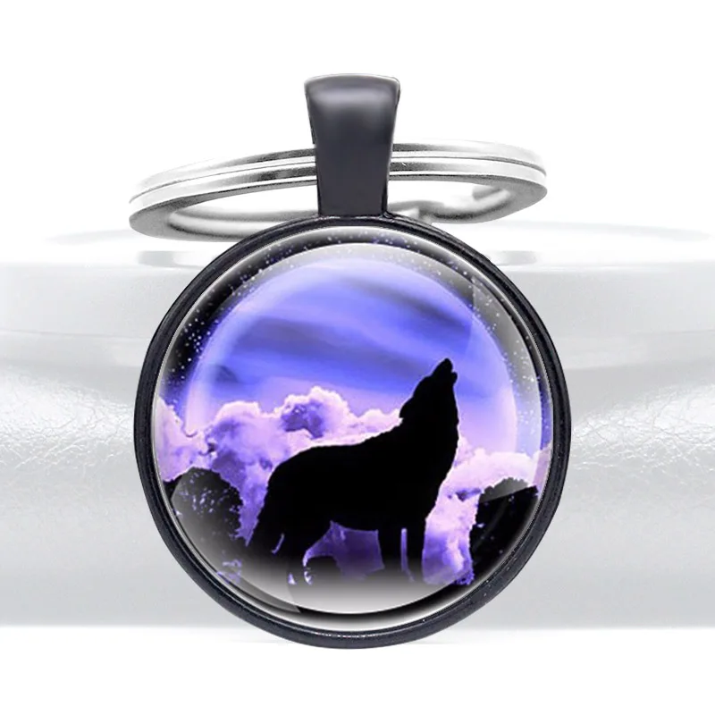 Fashion Purple wolf Classic Glass Dome key Chain Key Ring Unique Jewelry Gifts Men Women Decoration Jewelry Gift
Fashion Purple wolf Classic Glass Dome key Chain Key Ring Unique Jewelry Gifts Men Women Decoration Jewelry Gift