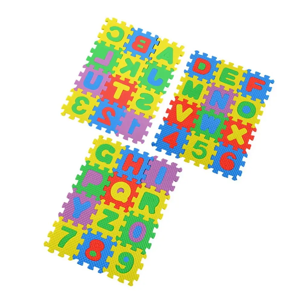 36 PCS Children Mini Eva Foam Alphabet Letters Numbers Floor Soft Baby Mat Puzzle Kid Educational Toy Meticulous Workmanship
36 PCS Children Mini Eva Foam Alphabet Letters Numbers Floor Soft Baby Mat Puzzle Kid Educational Toy Meticulous Workmanship