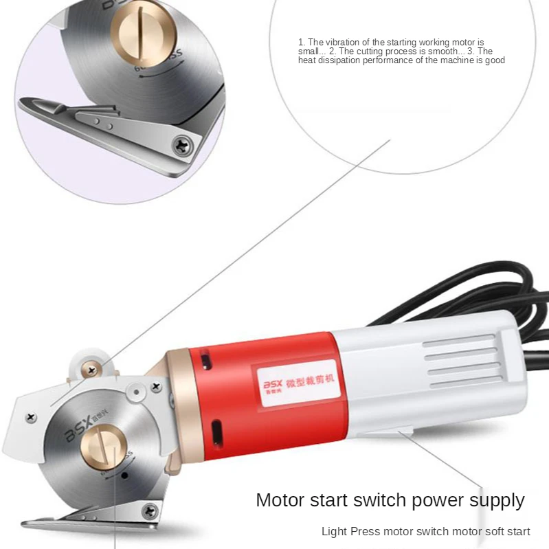 220V Handheld Portable Electric Round Blade Fabric Cutter Cloth Round Knife Cutting Machine 150W 2400RPM
220V Handheld Portable Electric Round Blade Fabric Cutter Cloth Round Knife Cutting Machine 150W 2400RPM