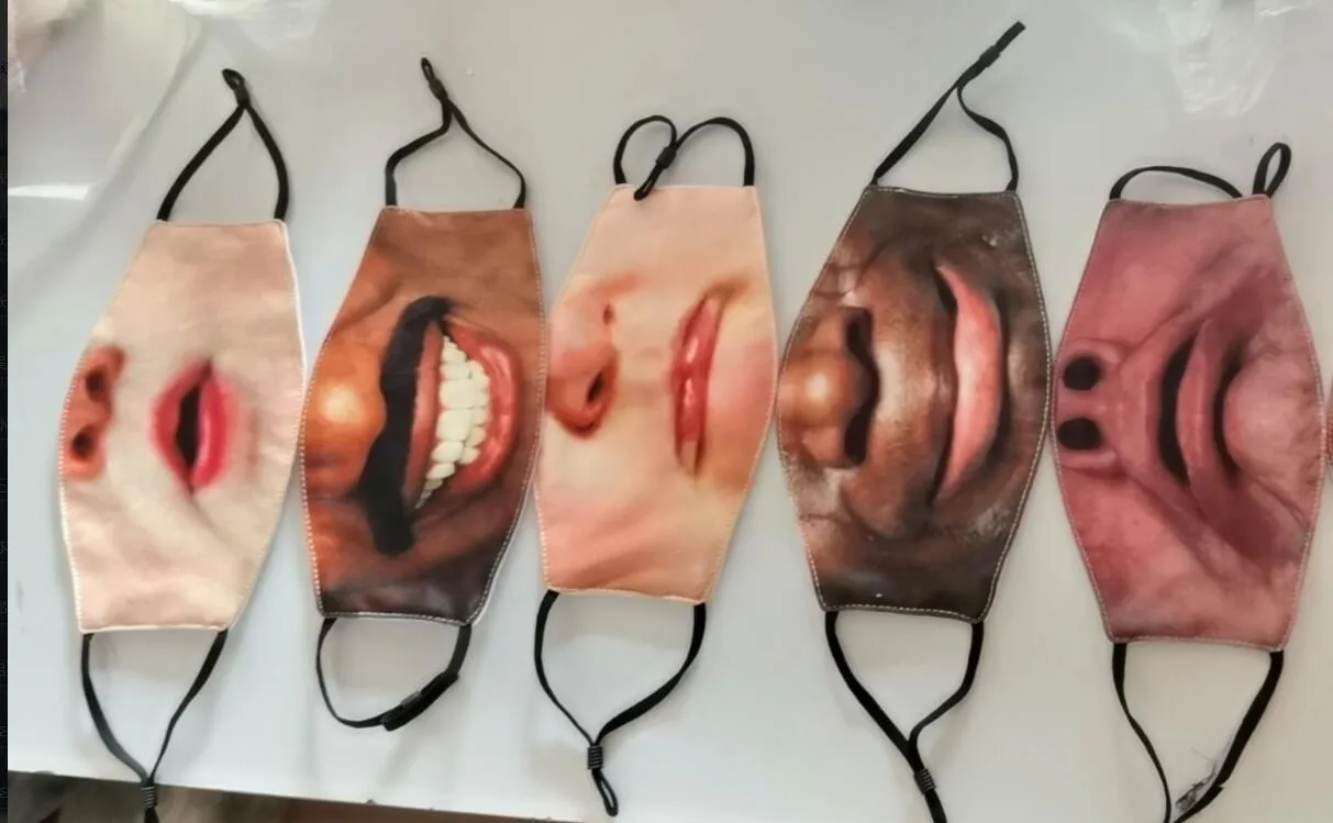5pcs Adjustable Cotton Mouth Mask Adult Washable Reusable Face Mask Breathable Spoof Printed Funny Fashion Masks Masque Protect
5pcs Adjustable Cotton Mouth Mask Adult Washable Reusable Face Mask Breathable Spoof Printed Funny Fashion Masks Masque Protect